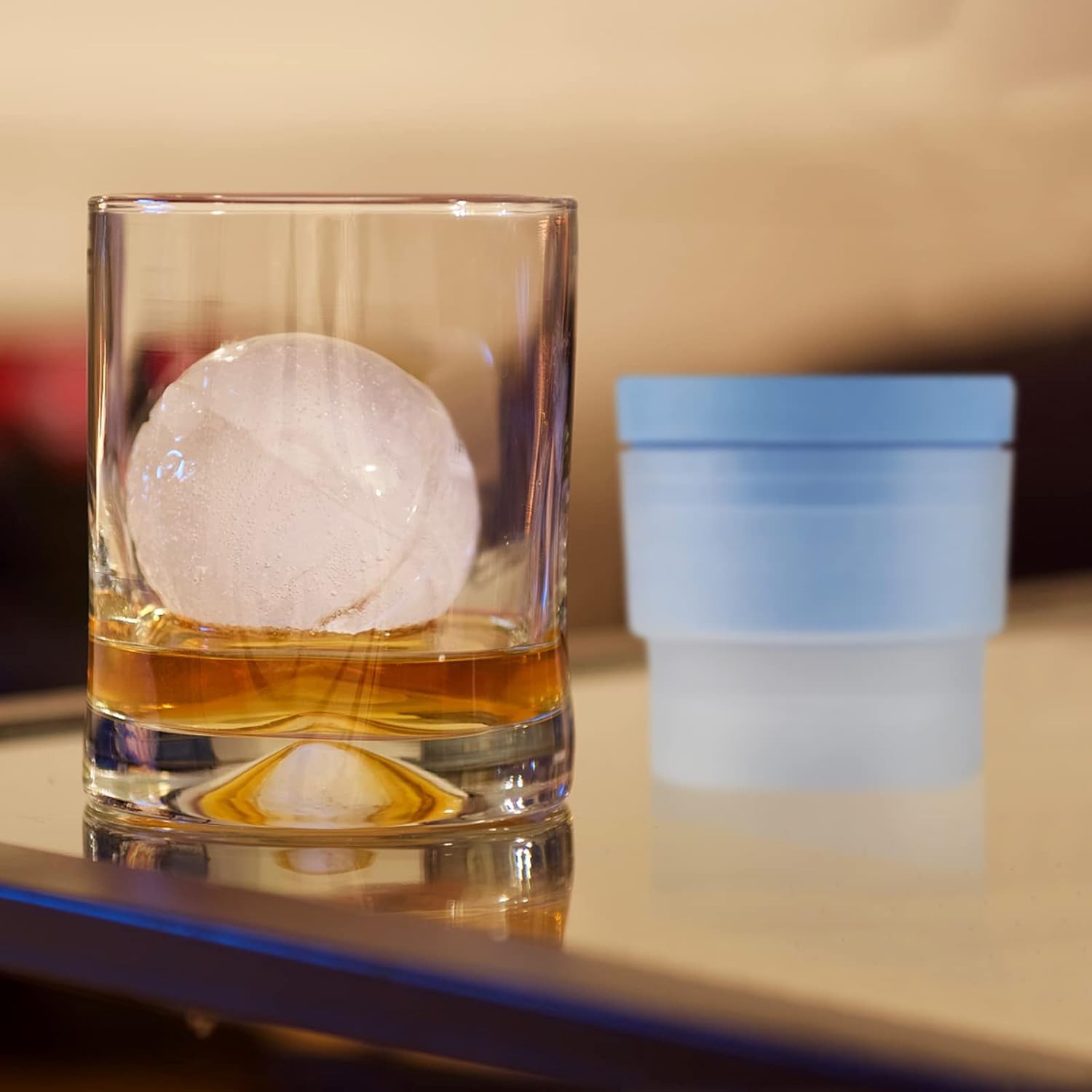 6 Pack Ice Ball Molds - 2.5" Spherical Ice Cube Trays for Whiskey & Cocktails