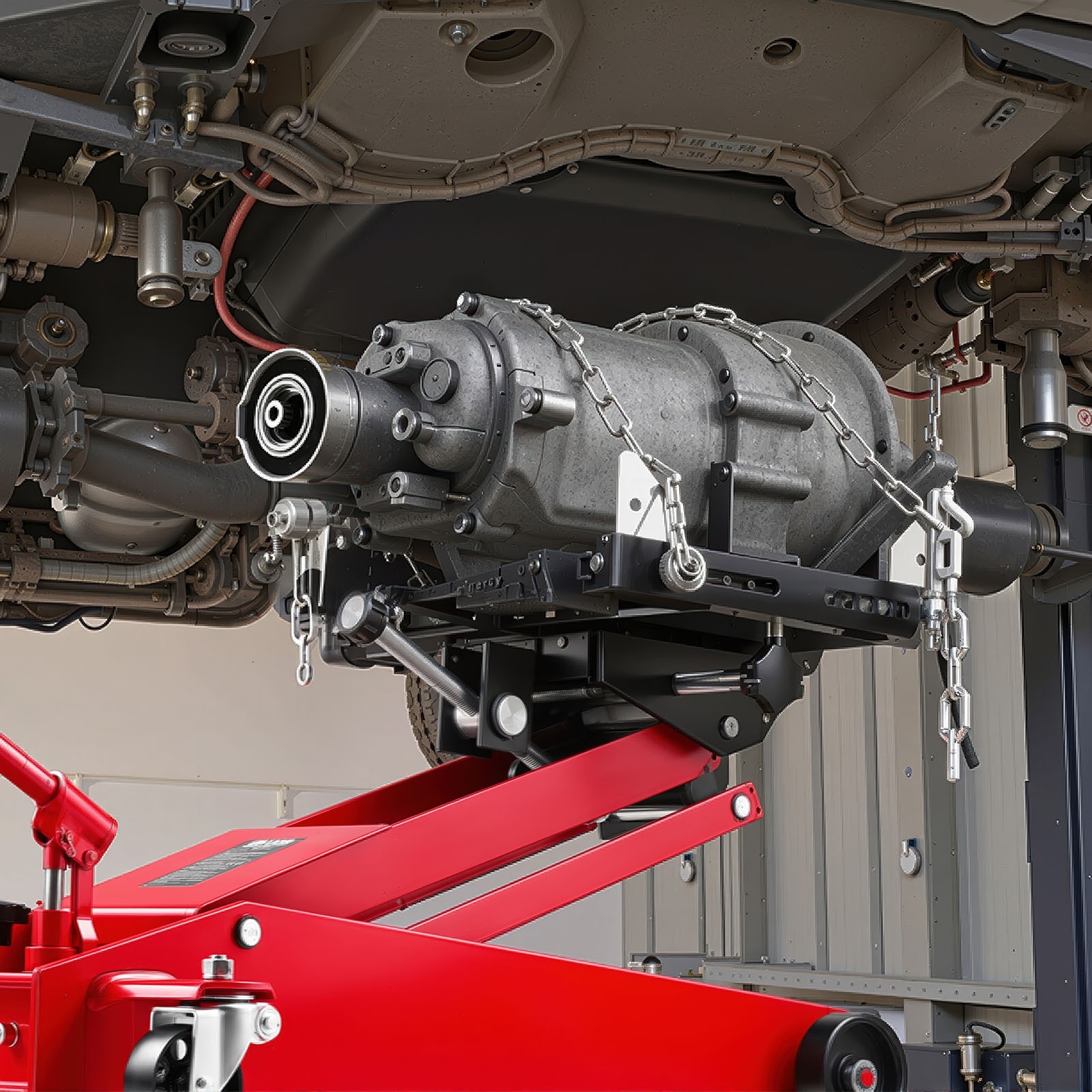 VEVOR Low Profile Floor Jack 1000 lbs Transmission Jack with 360° Front wheels