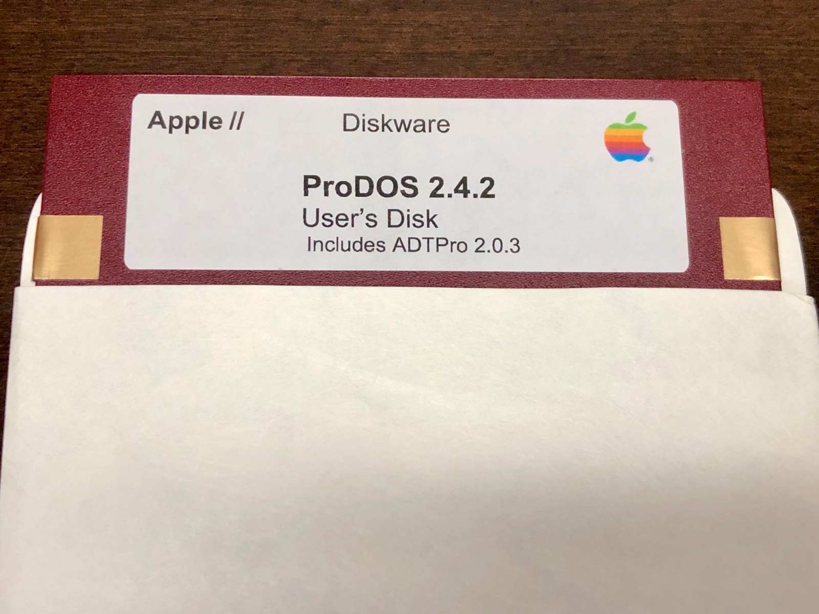 ProDOS 2.4.2 / DOS 3.3 2 Sided Diskette / Apple II, IIe, IIc, & IIgs Computers