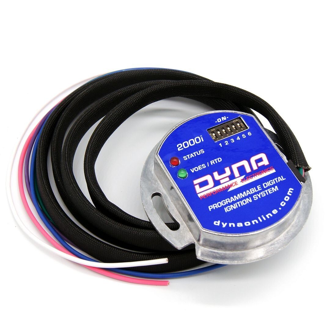 DYNA D2Ki-1P Dynatek 2000i Programmable Electronic Ignition 1970-99 Harley carb