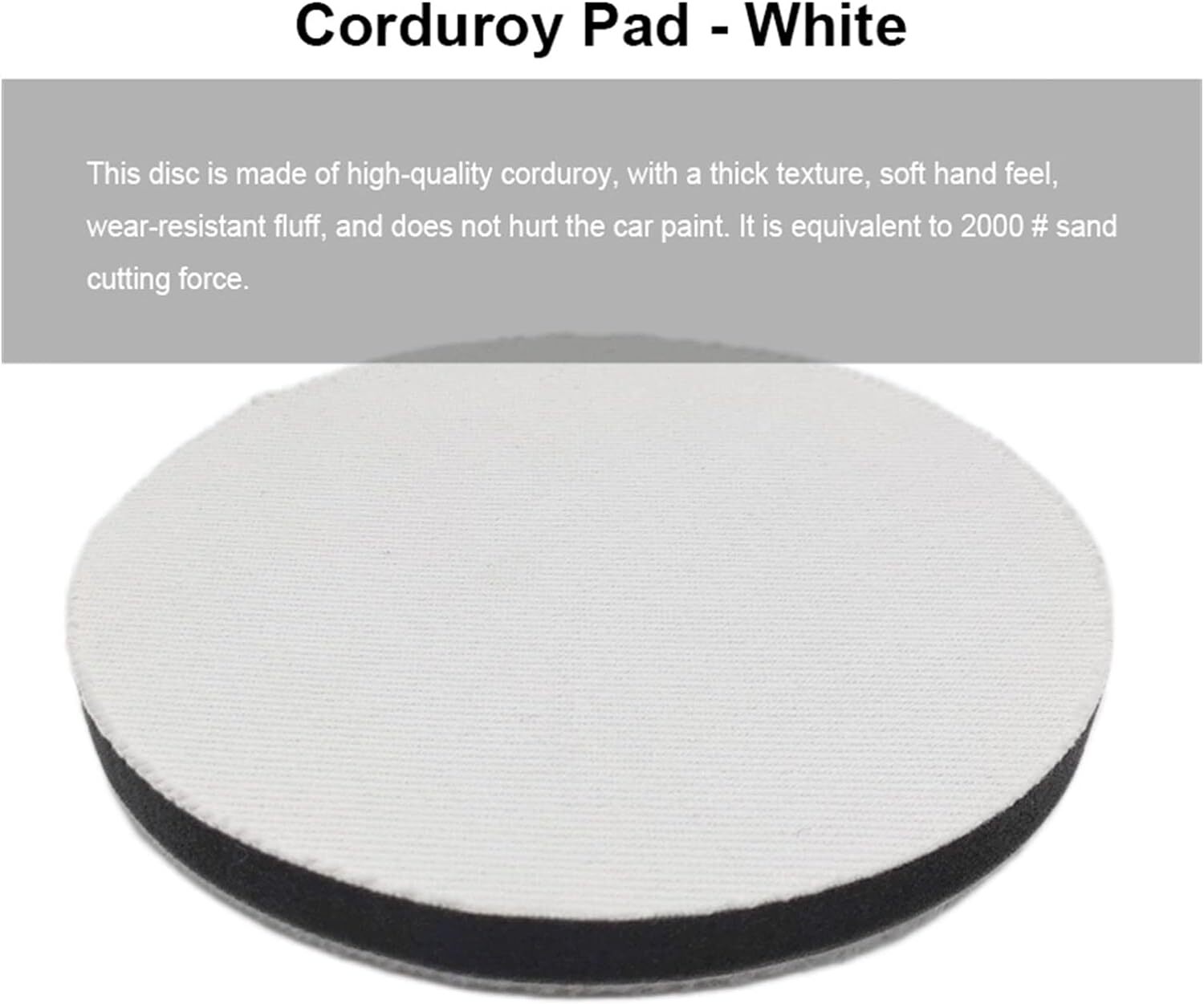 6"Car Polishing Pad Orange-peel Removal Polishing Pad Denim Sanding Buffing Pad