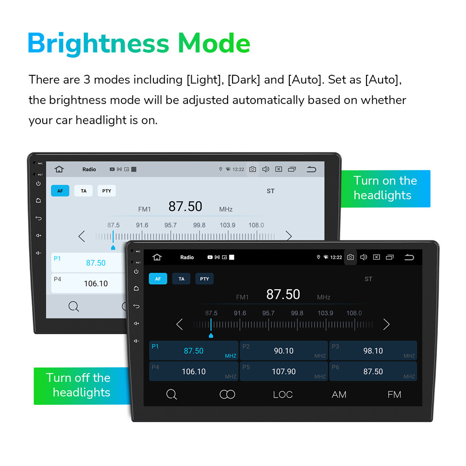 Eonon UA12S Plus Android 13 6+64 Double 2Din 10.1"Smart Car Stereo Radio CarPlay