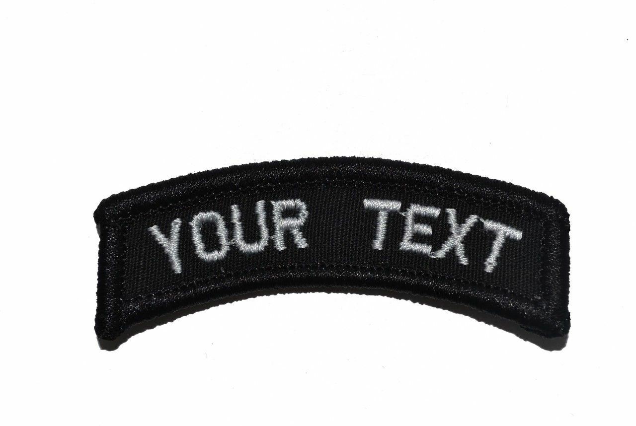 CUSTOMIZED Tab Military/ Patch with Hook and Fastener - Multiple Colors