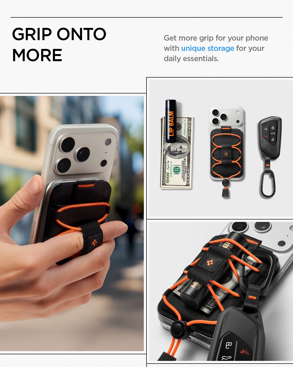 Spigen Magsafe Wallet | Tiefit (Mag Fit) Card Holder in Black for iPhone