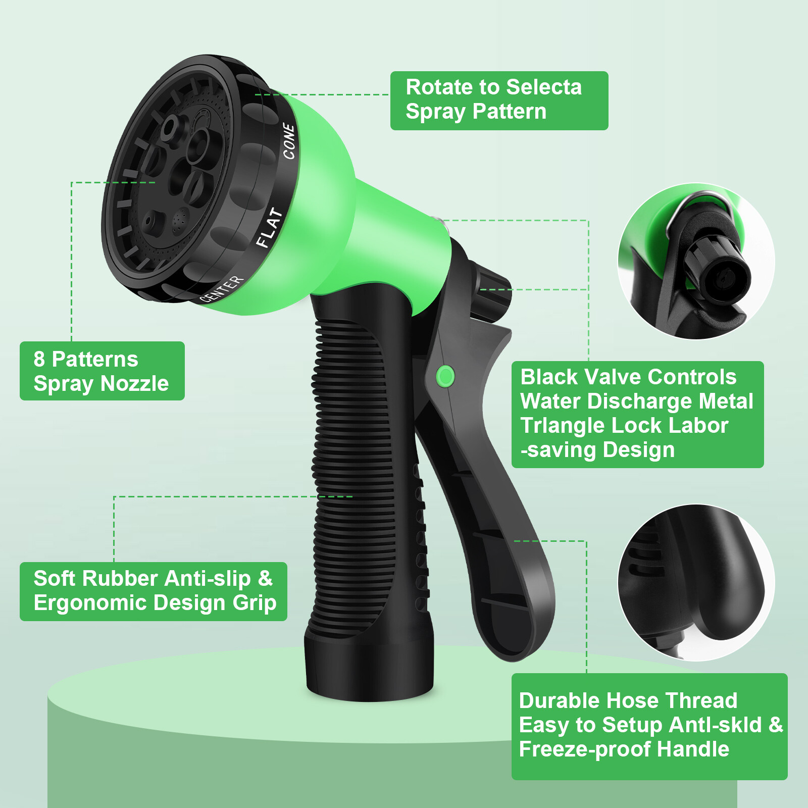 4X Stronger Deluxe Expandable Flexible Garden Hose Water Hose (50ft,75ft,100ft)