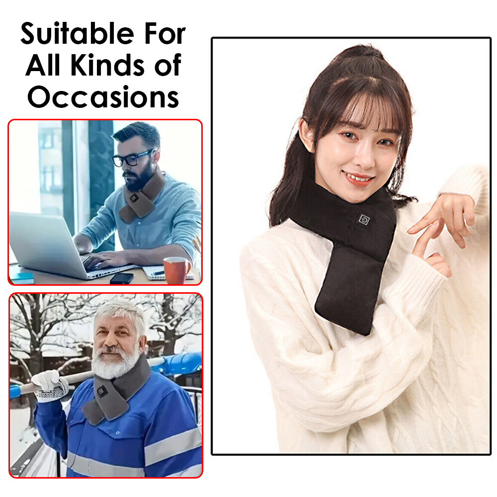 Neck Heating Pad Heated Scarf Electric Far Infrared Cordless Warmer Power Bank