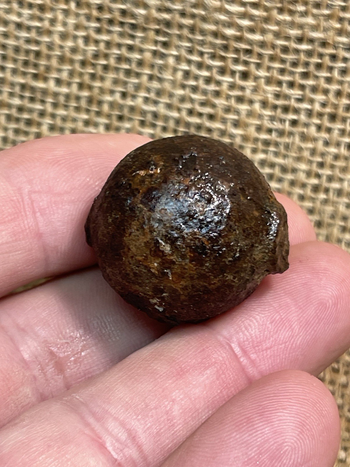 Dug Civil War Relic Condition Artillery Case Shot Ball From Allatoona Pass Ga.