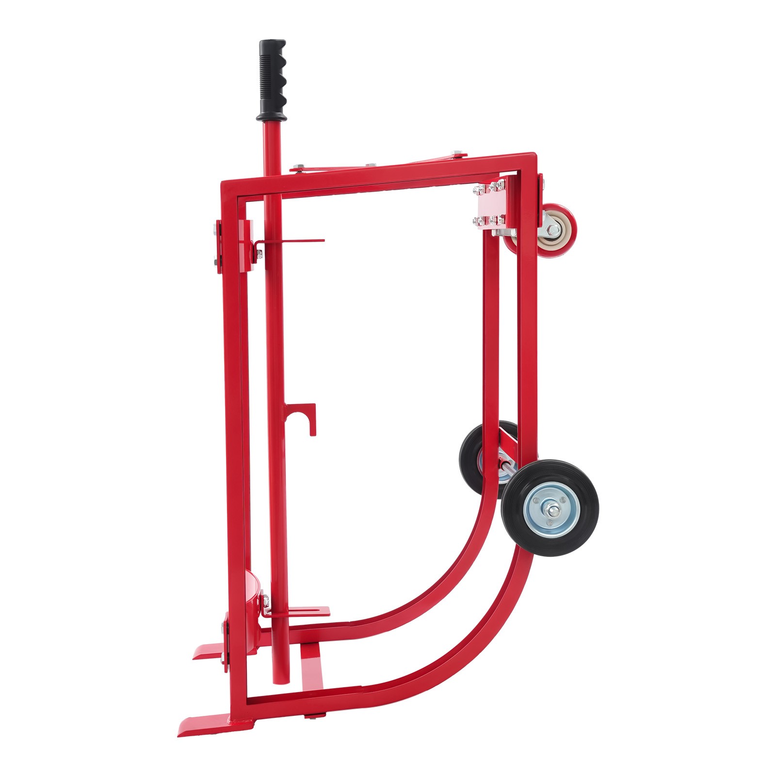 Drum Cradle With 4 Wheels, 55Gal Drum Cradle, 600lbs ,Red for Workshop&Factory