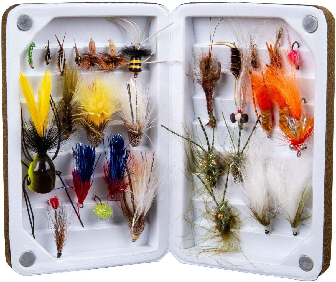Flambeau Outdoors 2906F Medium Foam Fly Box, Portable Fly Fishing Organizer