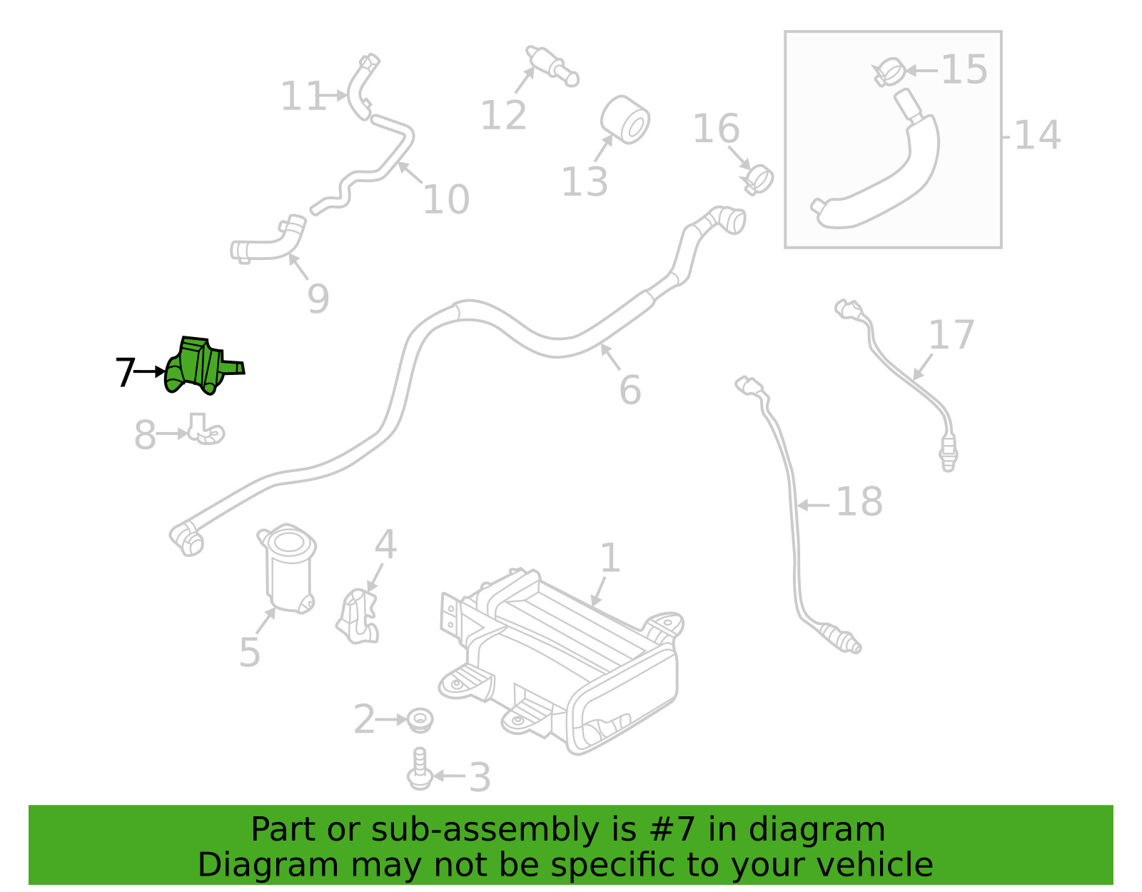 OEM Purge Control Valve for 16-25 Palisade Cadenza Sedona Telluride 28910-3L135