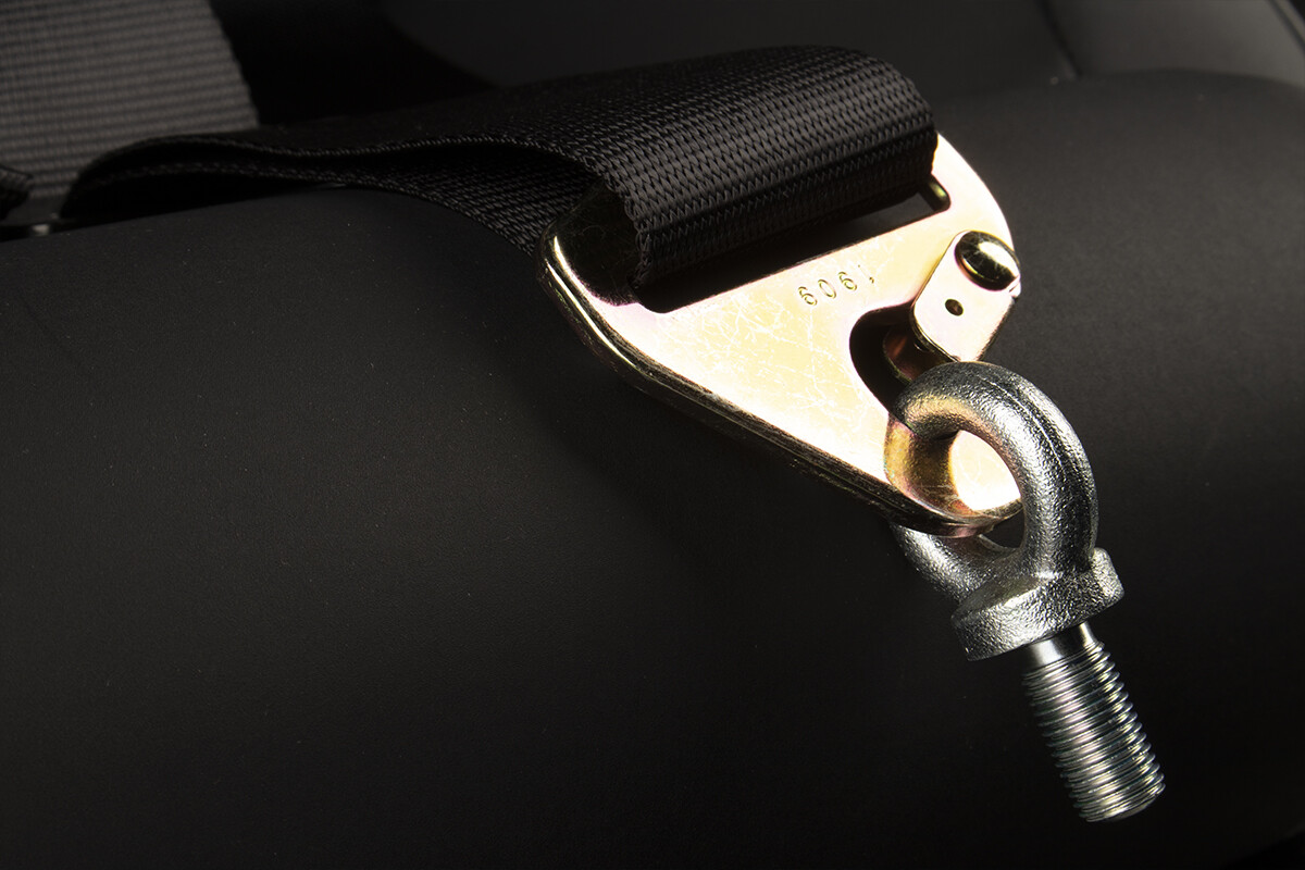 BRAUM Racing 4 Point 2" Strap Racing Single Harness - White - New