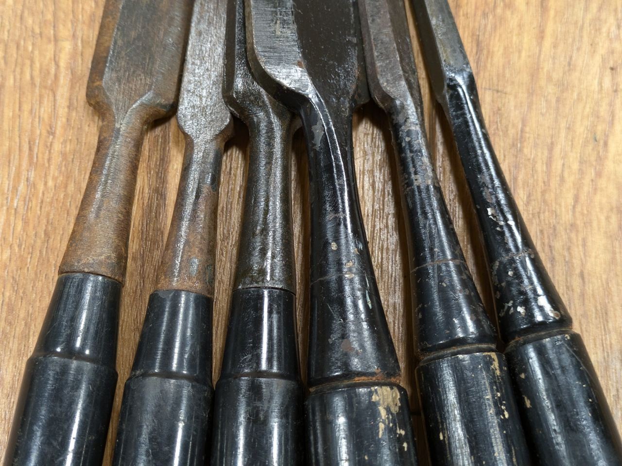 Japanese vintage chisel tataki Nomi Japan Signed Old 23.15.24.37.15.9 mm RB230