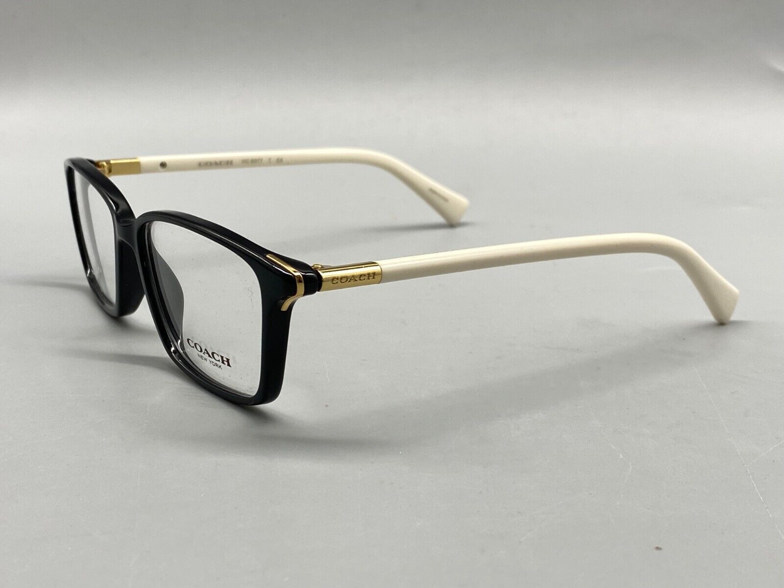 COACH HC 6077 / 5340 Eyeglasses 53-15-135mm - BLACK/IVORY 100% Original NO CASE!