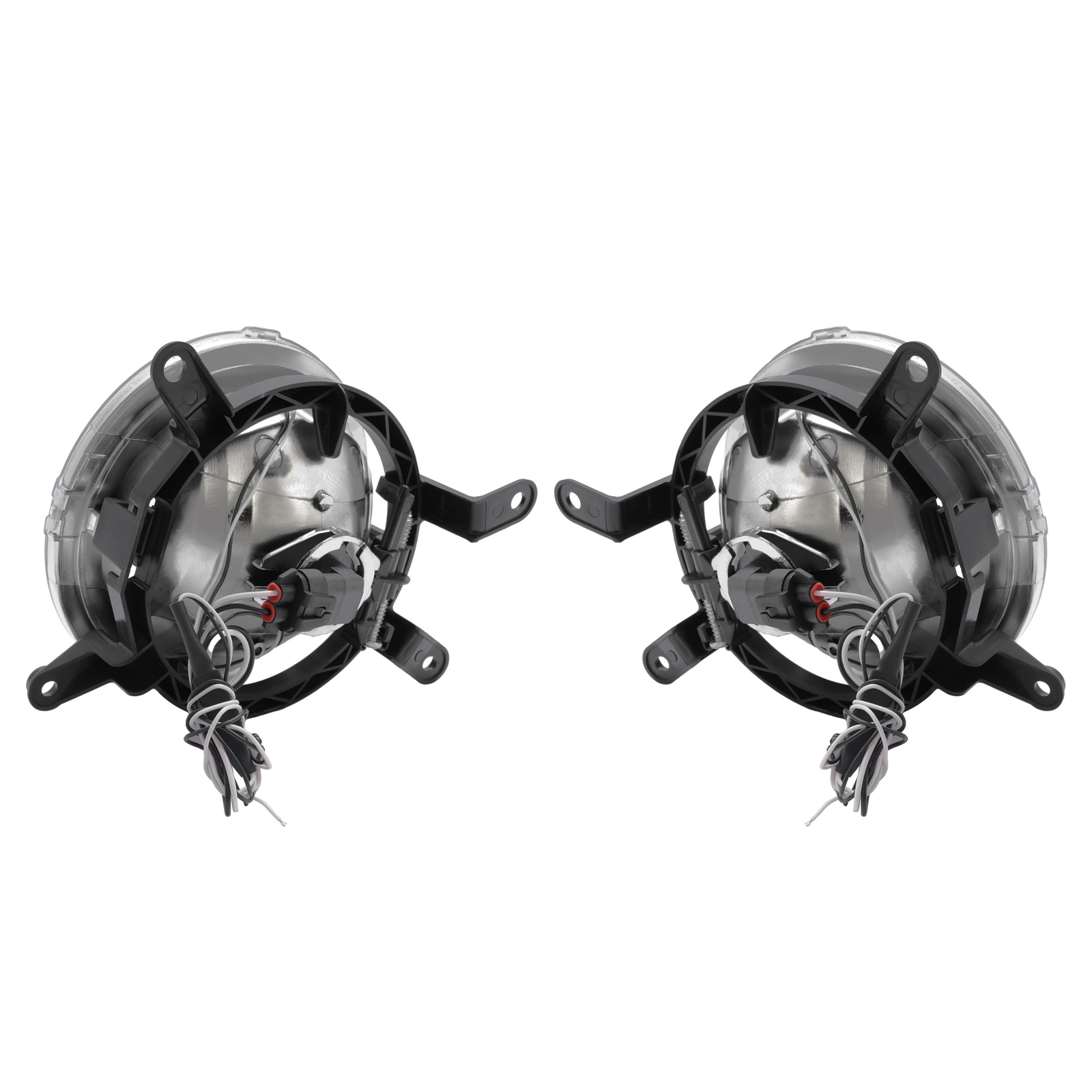 Fog Lights LED Halo Running Light Smoke Lens For Ford Mustang GT 2005-2009 RH&LH