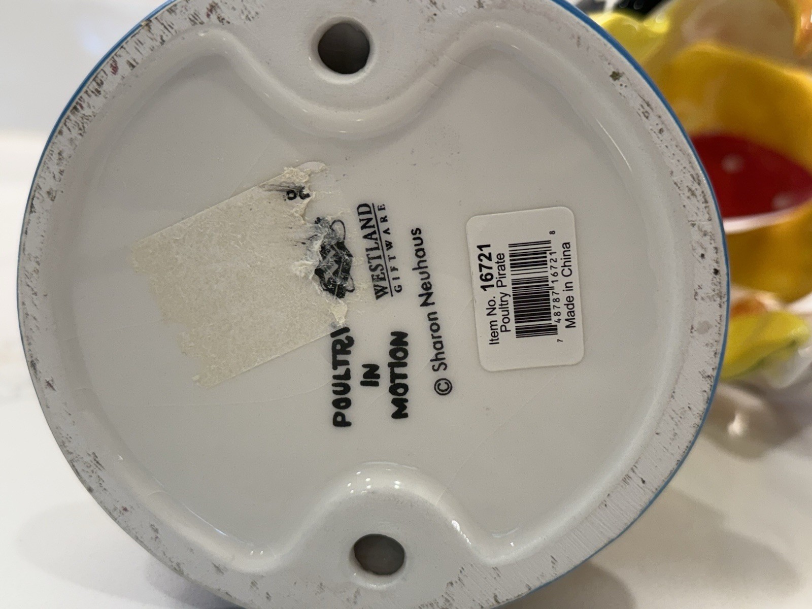 PIRATE Poultry In Motion Rooster Figure #16721 Sharon Neuhaus 10”