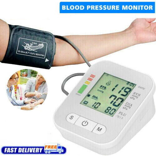 Blood Pressure Monitor Automatic Arm Digital BP Cuff Pulse Heart Rate Machine US
