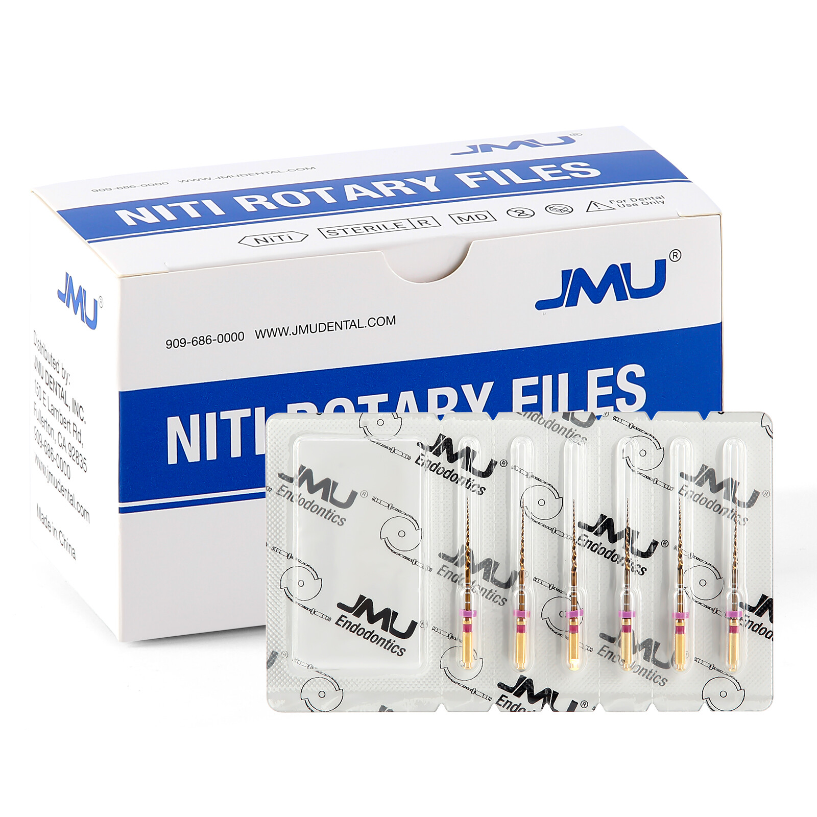 JMU Endodontic Dental PT-Gold Super Endo Files Rotary NITI Files 21/25/31mm 6pcs