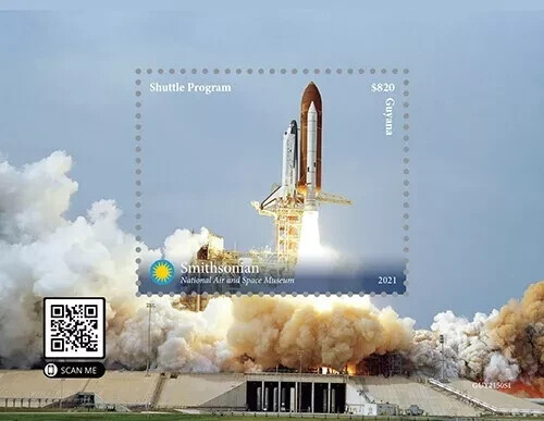 Guyana 2021 Space Shuttle Souvenir Stamp Sheet Scott #4690 MNH FV $820 Gem Grade