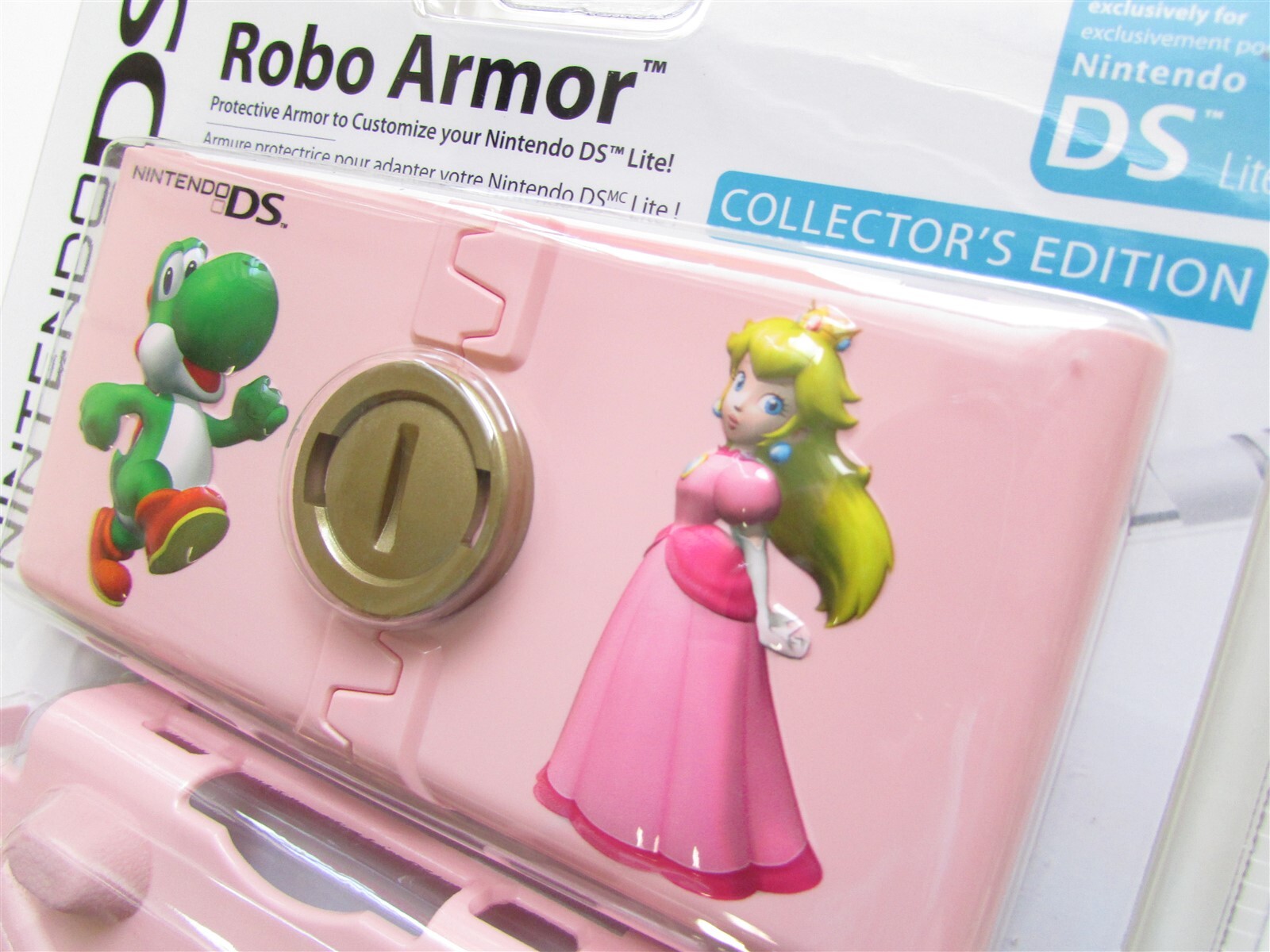 Nintendo DS Lite 3DS Yoshi Princess Peach Robo Armor PINK Hard Case Shell Mario