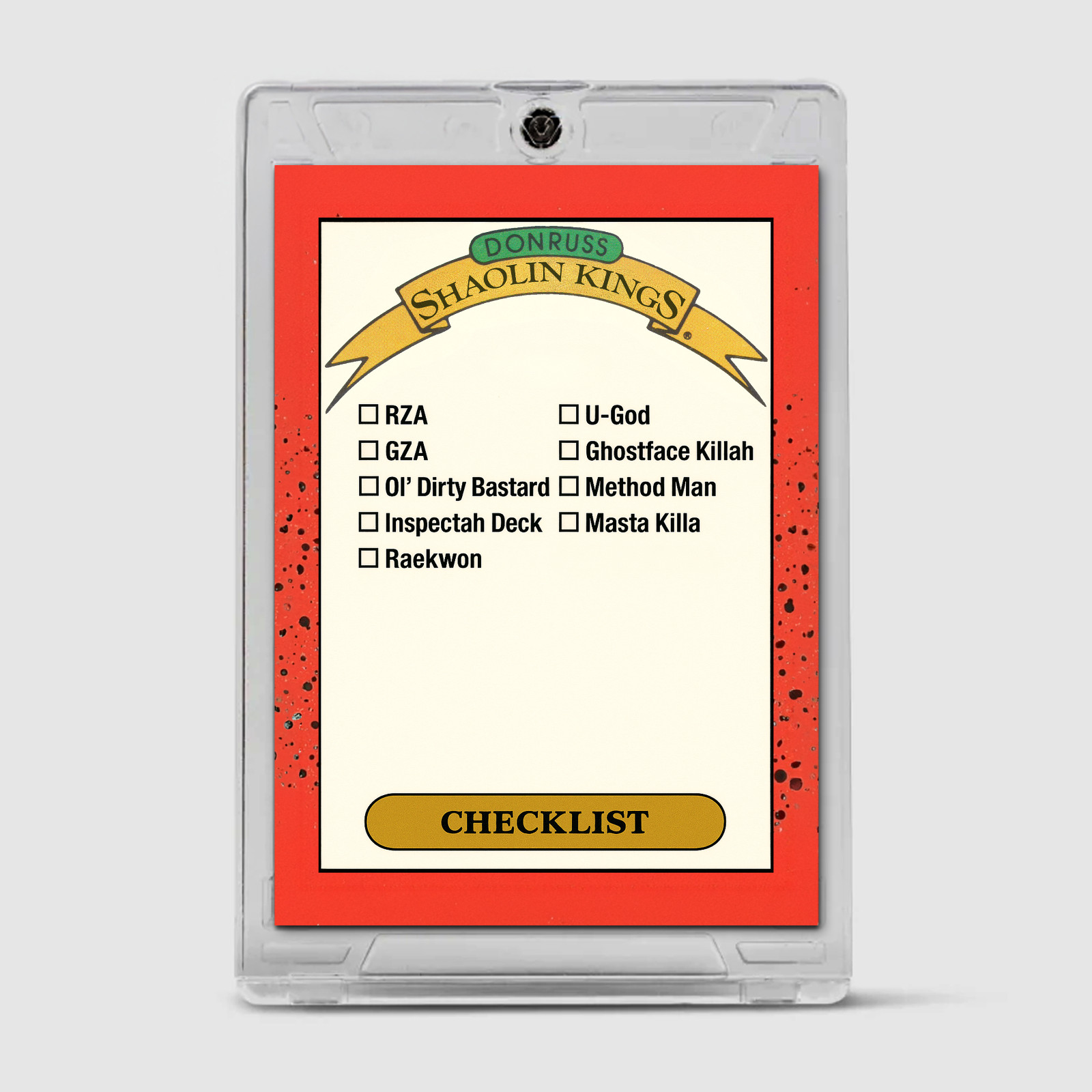 Wu-Tang Shaolin Kings 9 Card Hip Hop Trading Card SET RZA ODB GHOSTFACE KILLAH