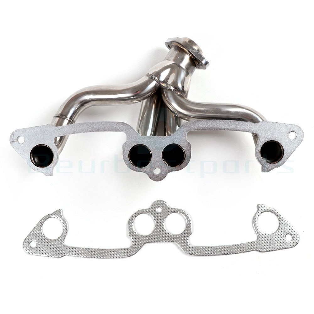 New For Jeep Wrangler 2.5L L4 Stainless Manifold Header w/ Gasket 1991-2002