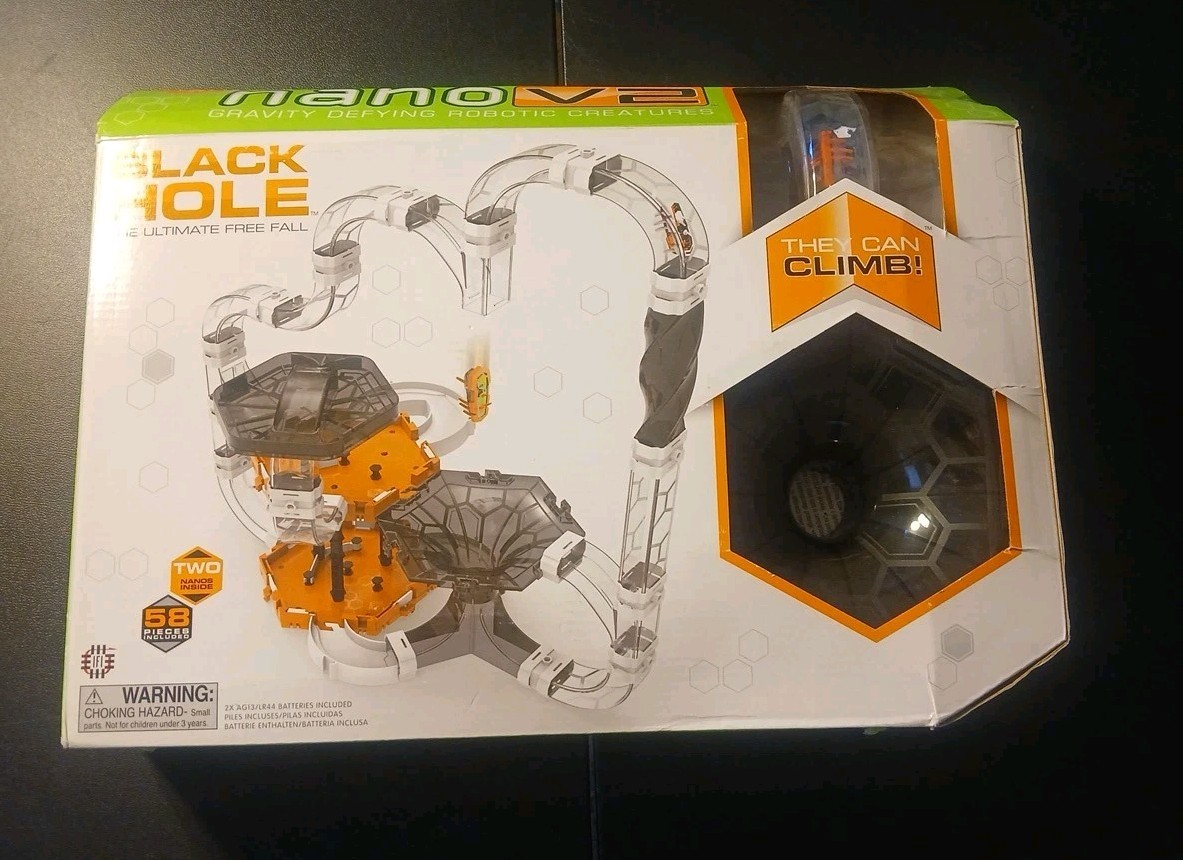 New Sealed Hex Bug Nano V2 Black Hole 58 Pcs Gravity Defying Robotic Creatures