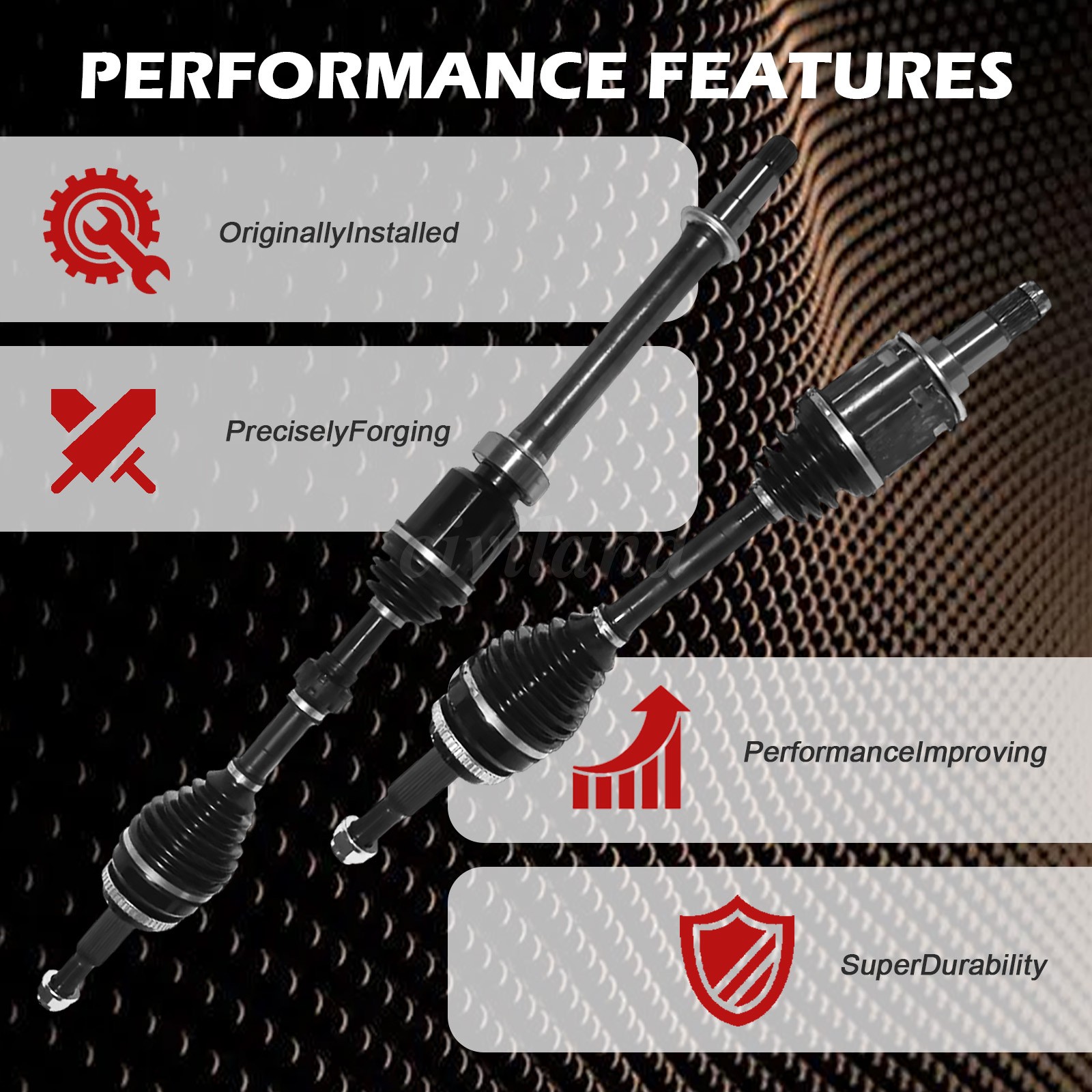 CV Half Shaft Axle For 2004-07 Toyota Highlander FWD Front Driver and Passenger