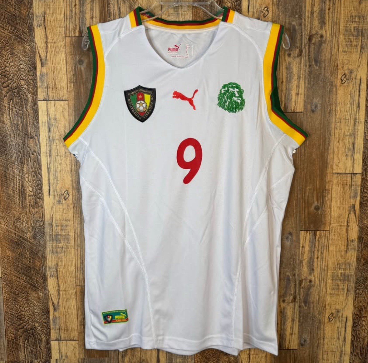Cameroon 2002 Away WC Men’s L Soccer Jersey ETO’O #9