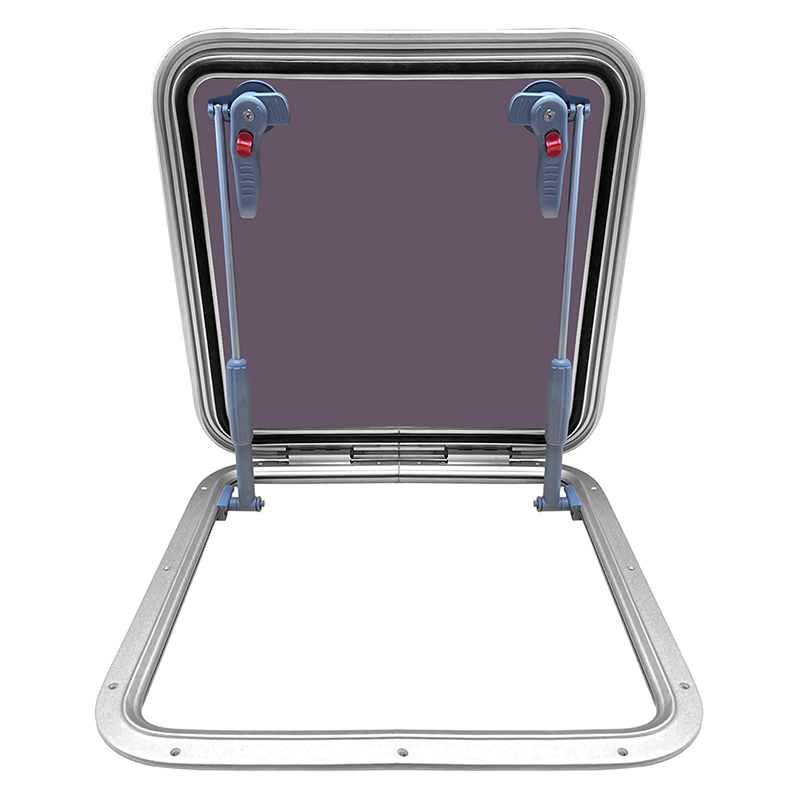 Boat RV Camper Square Aluminum Alloy Porthole Window Deck Plate Hatch Cover Lid