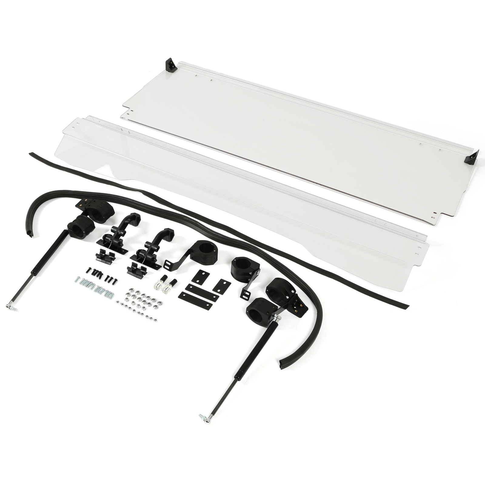 Scratch Resistant Flip Windshield For 2016+Kawasaki Mule Pro FXT / DXT / DX / FX