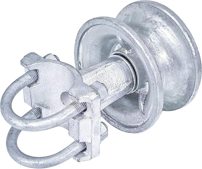 4" Round Post x 2 1/2" Round Gate Frame Steel Cantilever Roller for Sliding Gate