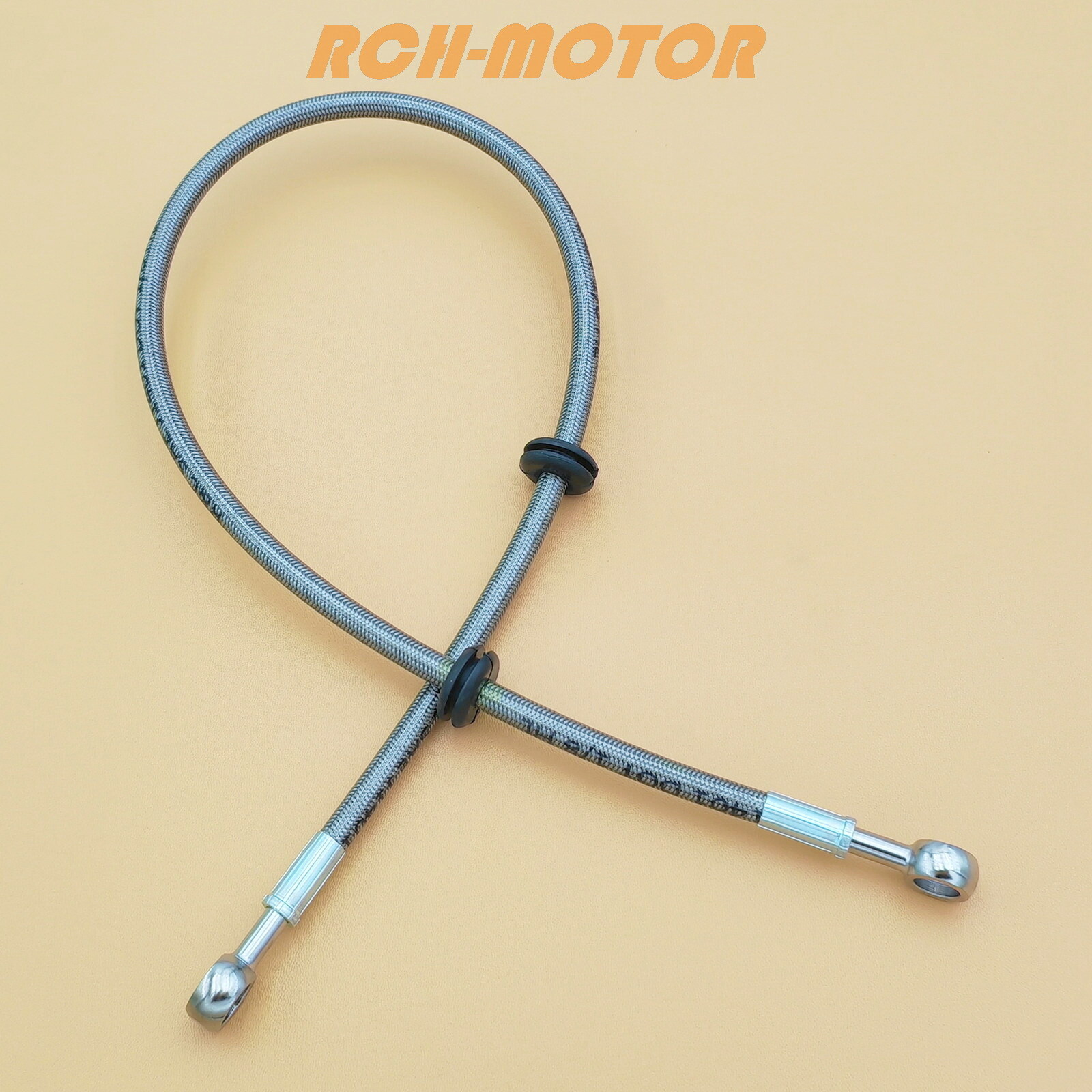 1402-200 Rear Braided Brake Hose Line For Arctic Cat ATV 400 500 650 2004-2005