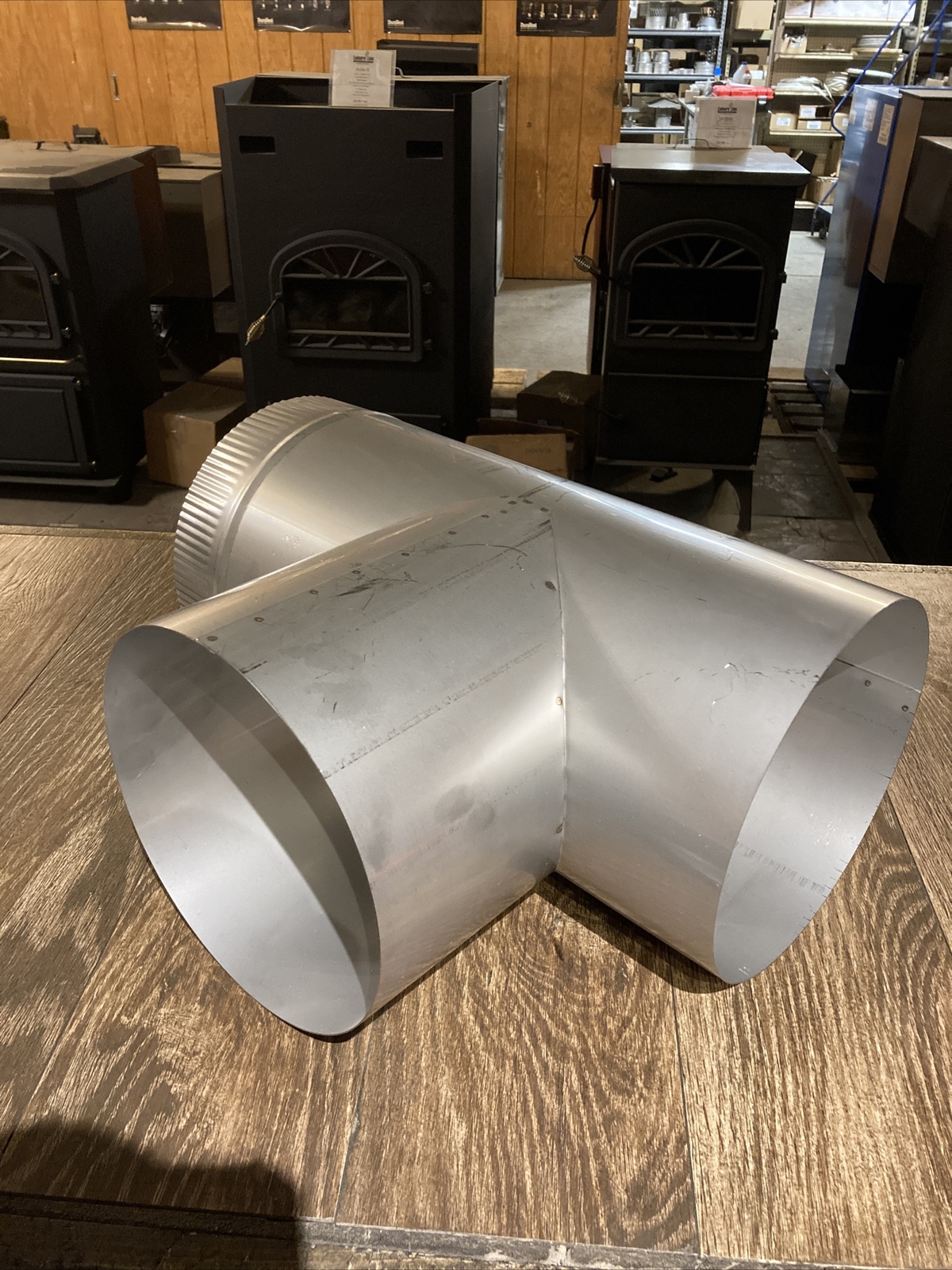 8” Stainless Steel Stove Pipe Chimney Tee