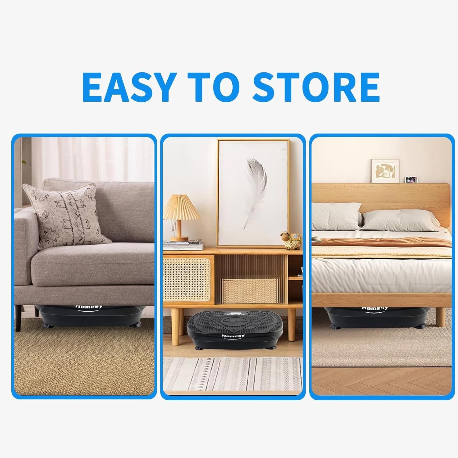 Homesy Vibration Plate Exercise Machine – Full Body Fitness Platform Fat Burning