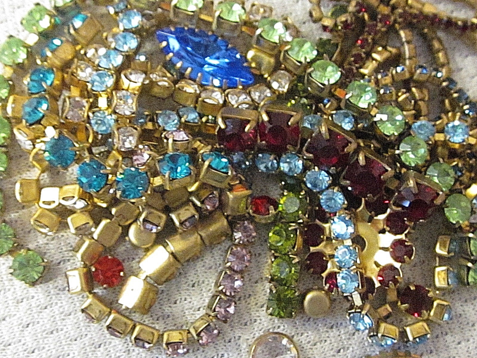 100% SWAROVSKI RHINESTONE CHAIN ROPE STRIPS SETTINGS LOT VTG NOS FINDINGS CRAFTS