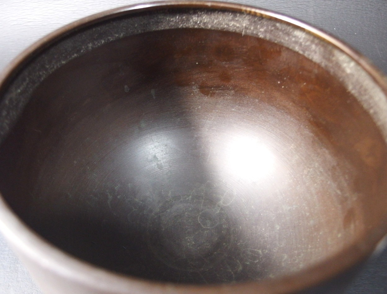 or25110 JAPANESE BUDDHIST SINGING BOWL ORIN GONG 6.3 inch / 16 cm Wide VINTAGE