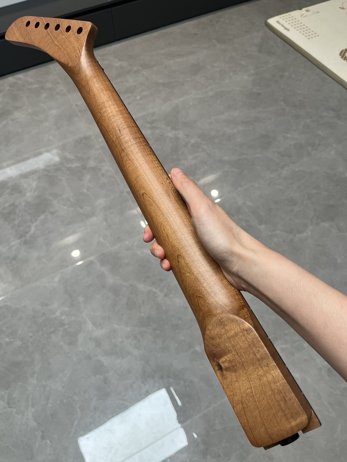 NEW Stainless Rosewood 22fret Floyd nut Roasted Flame Maple electric guitar neck