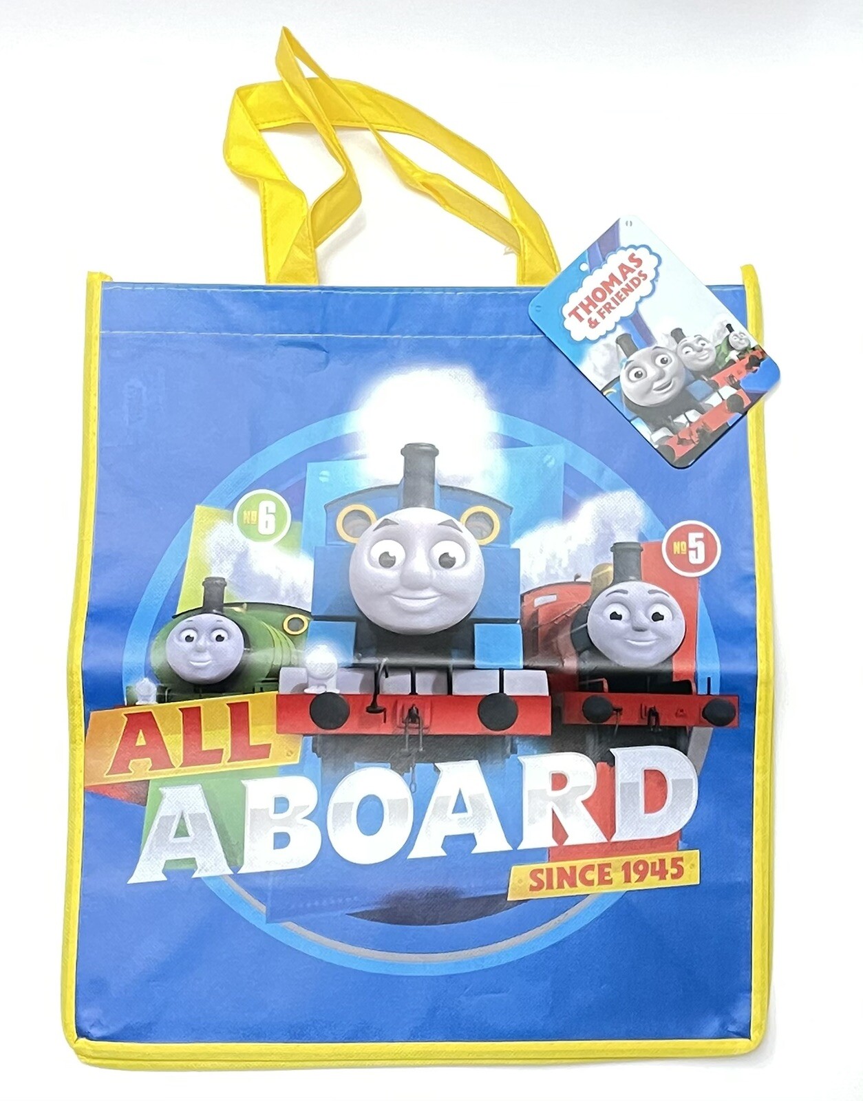 Thomas the Train “All Aboard Since 1945” Party Thin Vinyl Tote Bag Lot of 4 New