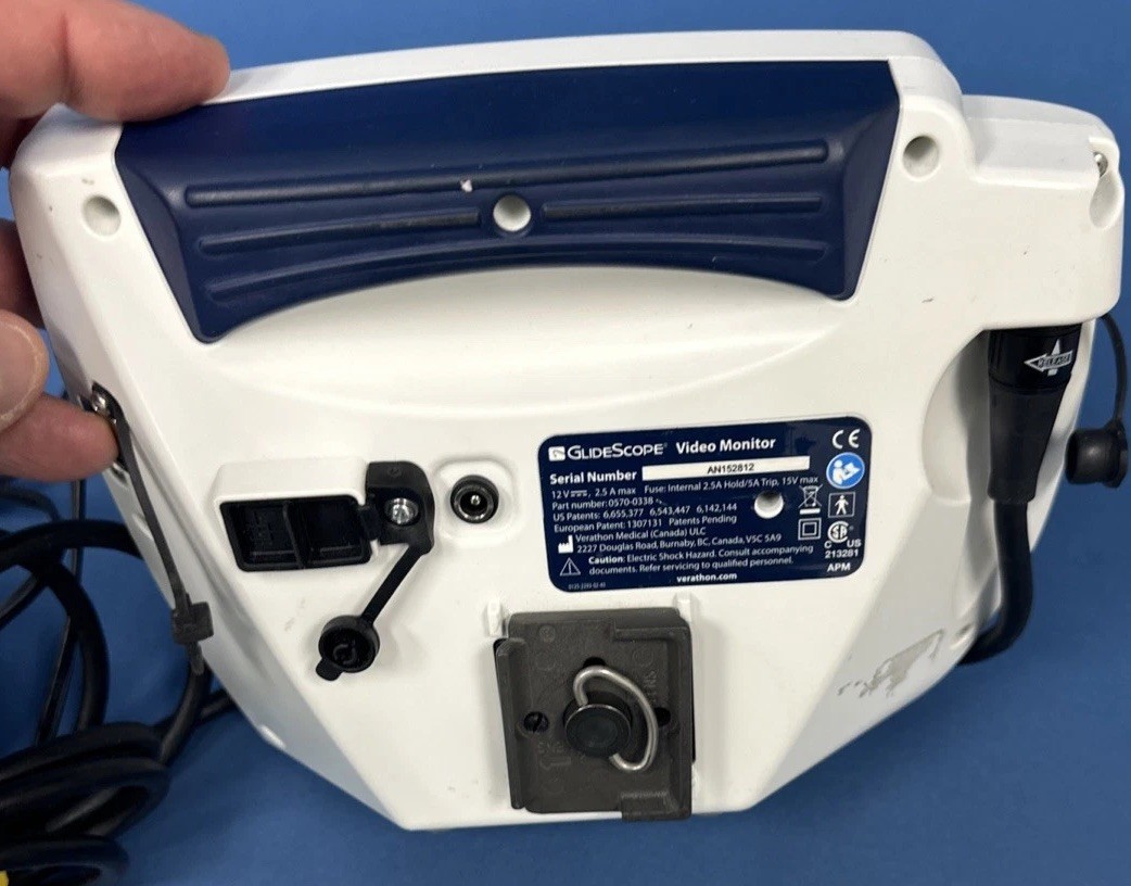 Verathon Glidescope Cobalt AVL Monitor w/ 60 Degree 0570-0307 Baton Laryngoscope