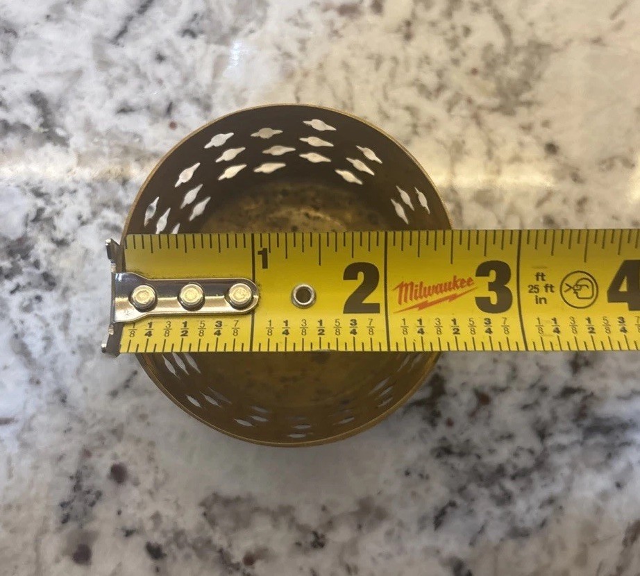 Pier One Brass Incense Burner Candle Holder Christmas Tree Shape luminary