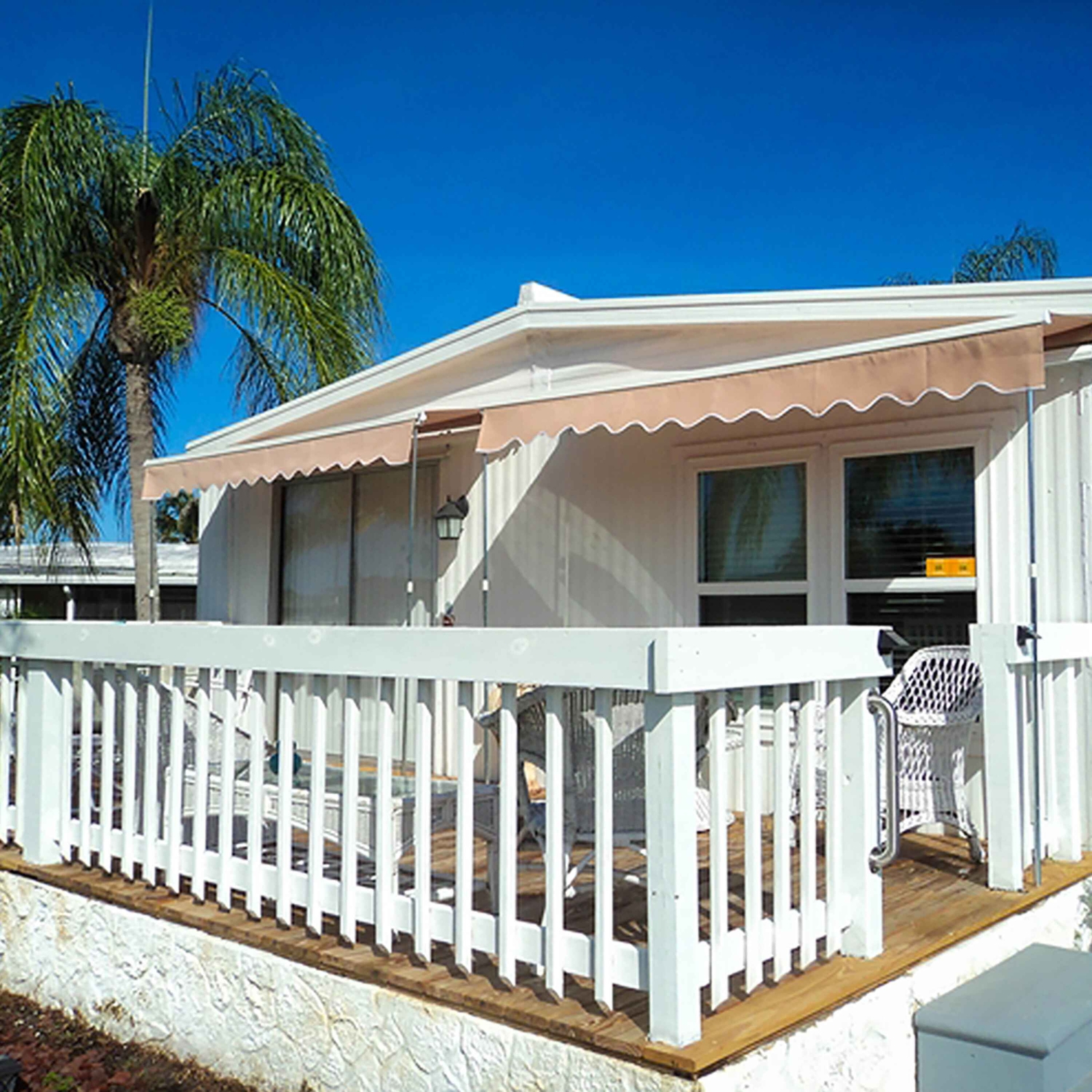 ALEKO 12x10 Ft Retractable Awning Fabric Replacement, Sand