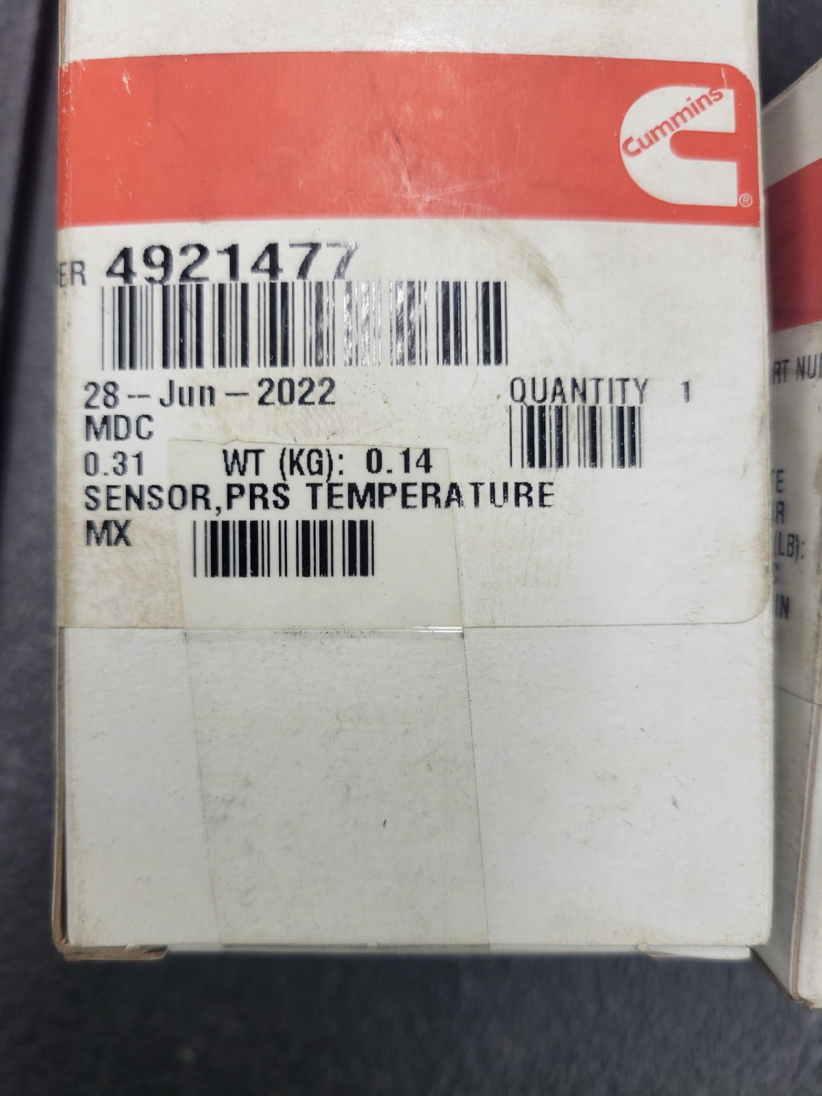 GENUINE CUMMINS OIL PRESSURE TEMPERATURE SENSORE SWITCH 4921477 ISM M11 L10
