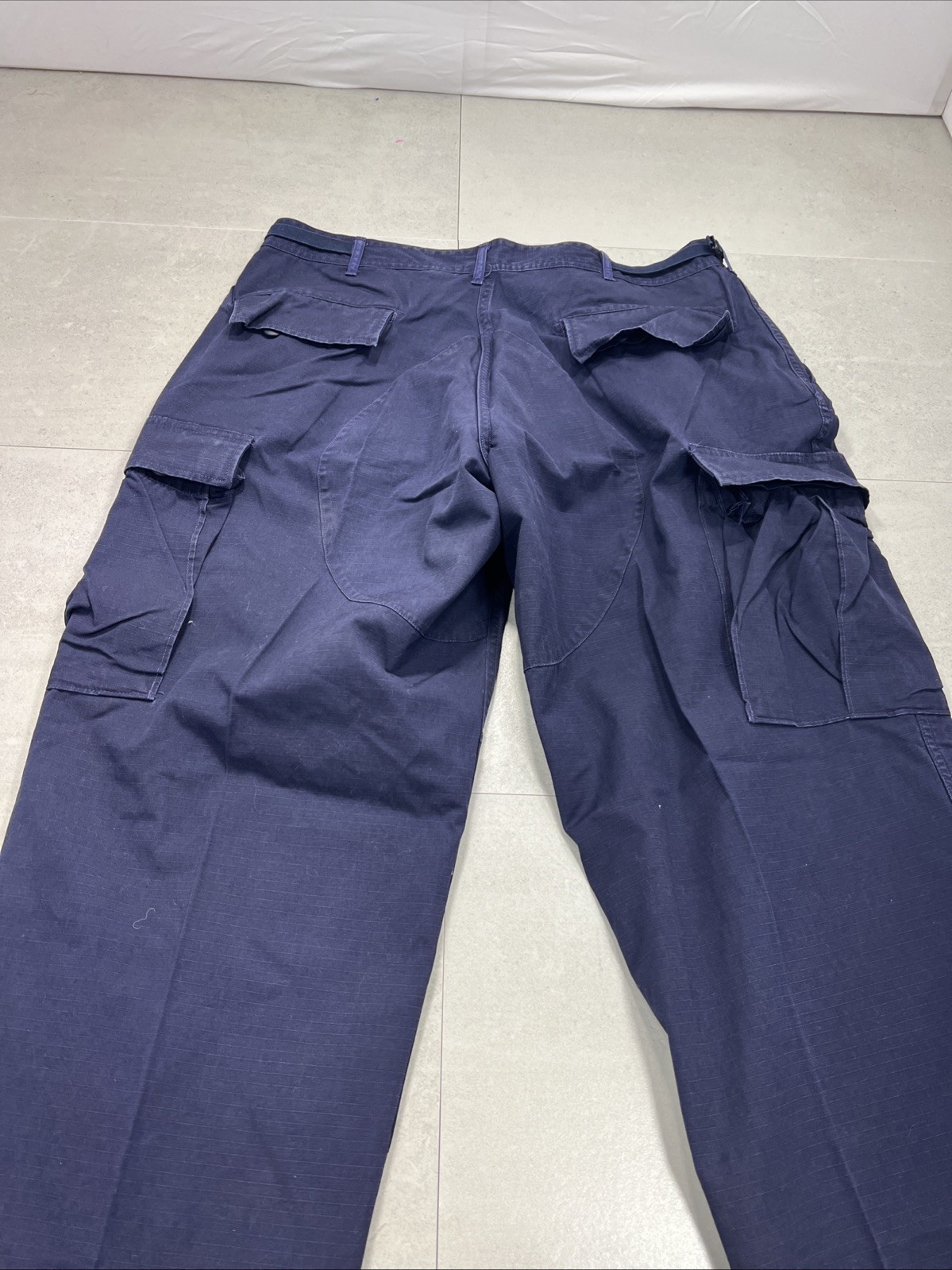 USCG Coast Guard Pants Sz Large Reg Blue Operational Trousers Dress Ripstop USGI