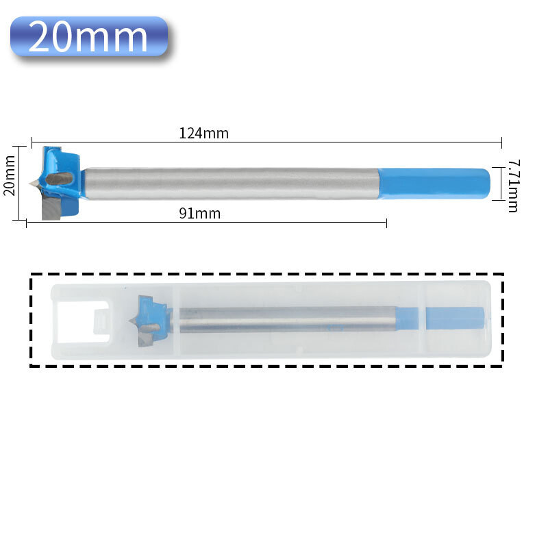 125mm Long Wood Forstner Drill Bit Boring Hole Saw Cutter Carbide Tip 16-35mm
