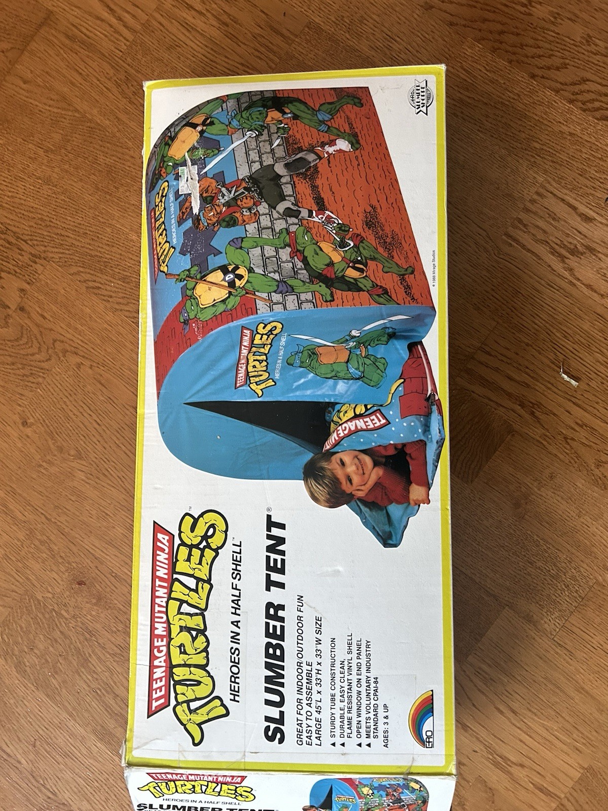 Teenage Mutant Ninja Turtles Slumber Tent TMNT 1988 Vintage Rare Complete W Box