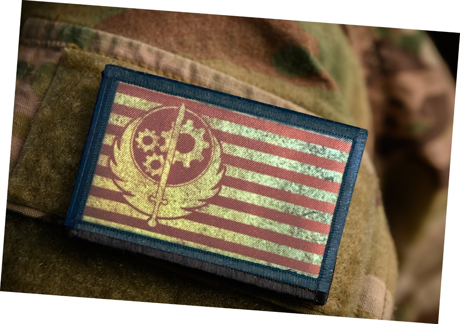 Cascadian Rifles NCR Flag Morale Patch Tactical New California Republic