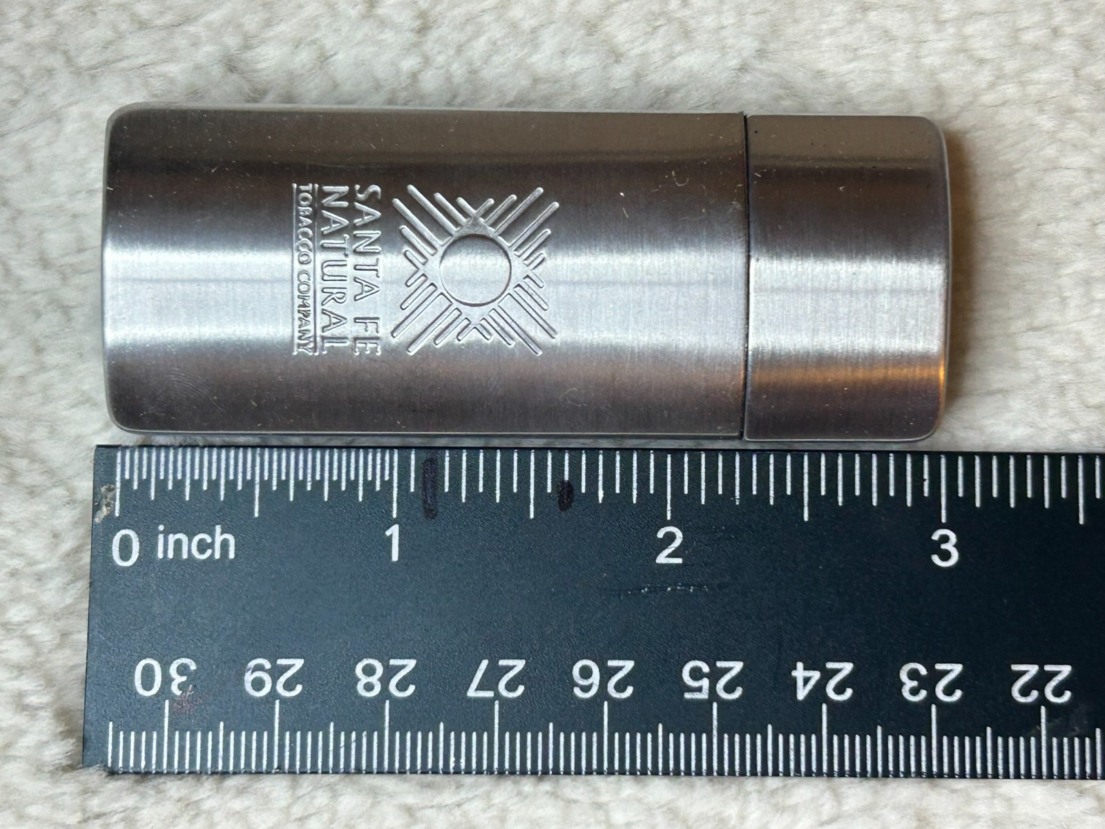 Santa Fe Natural Tobacco ZIA METAL Pocket Ashtray NEVER USED American Spirit Cig