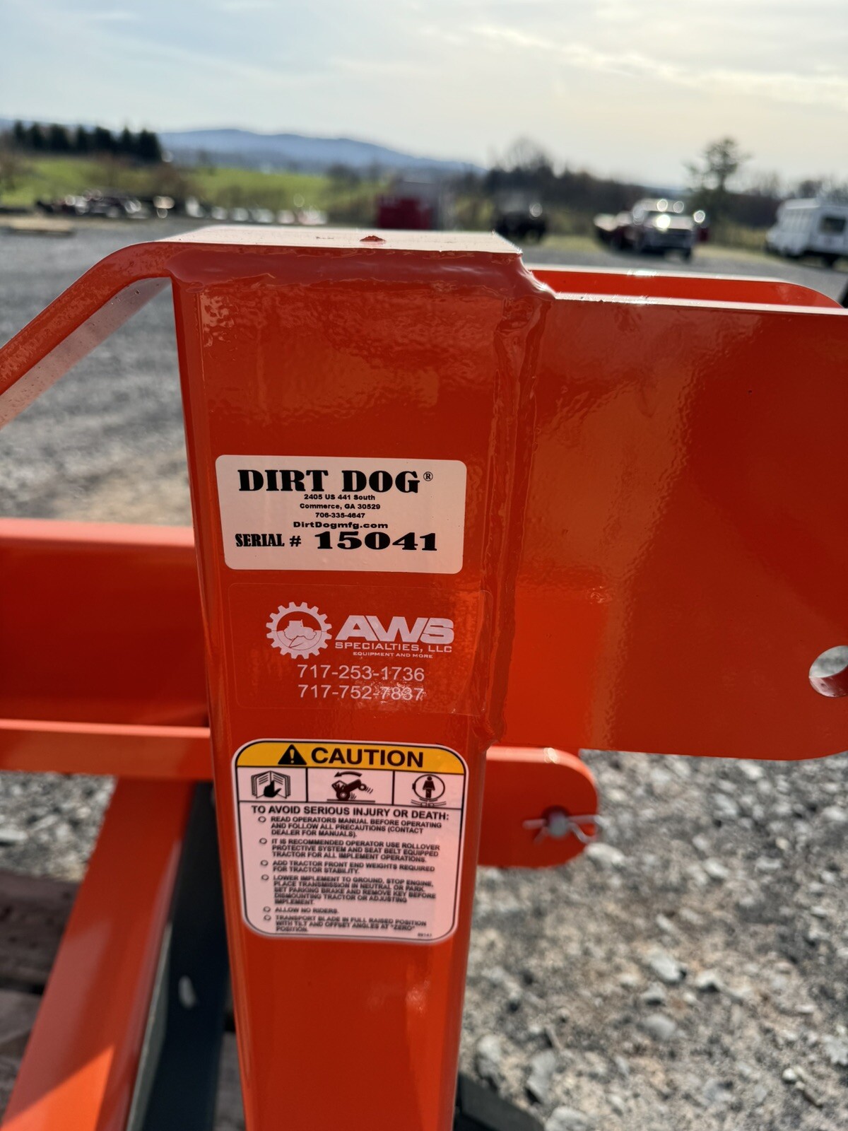 New Dirt Dog Road Grader Land Plane 5' w/ Ripper Teeth Orange