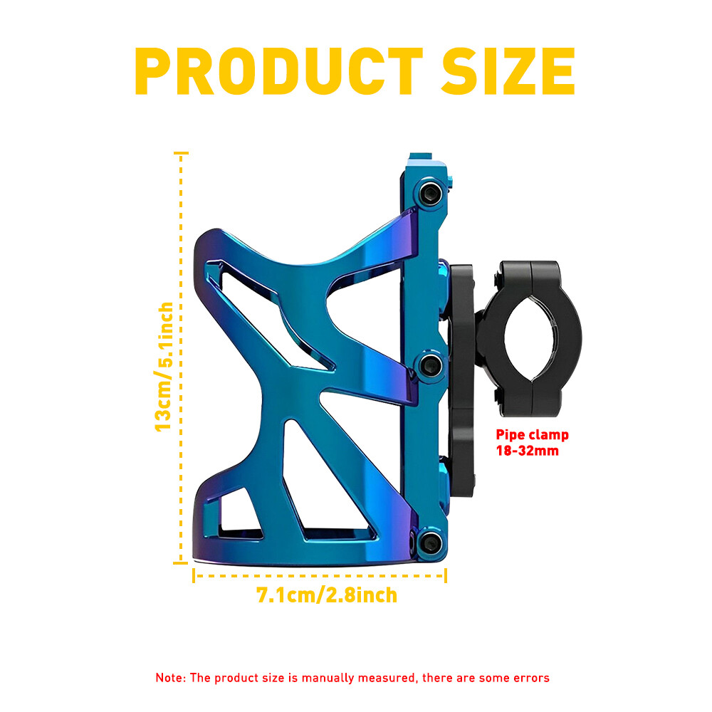 Universal Motorcycle Cup Holder Drink Holder Water Bottle Holder For ATV Bike