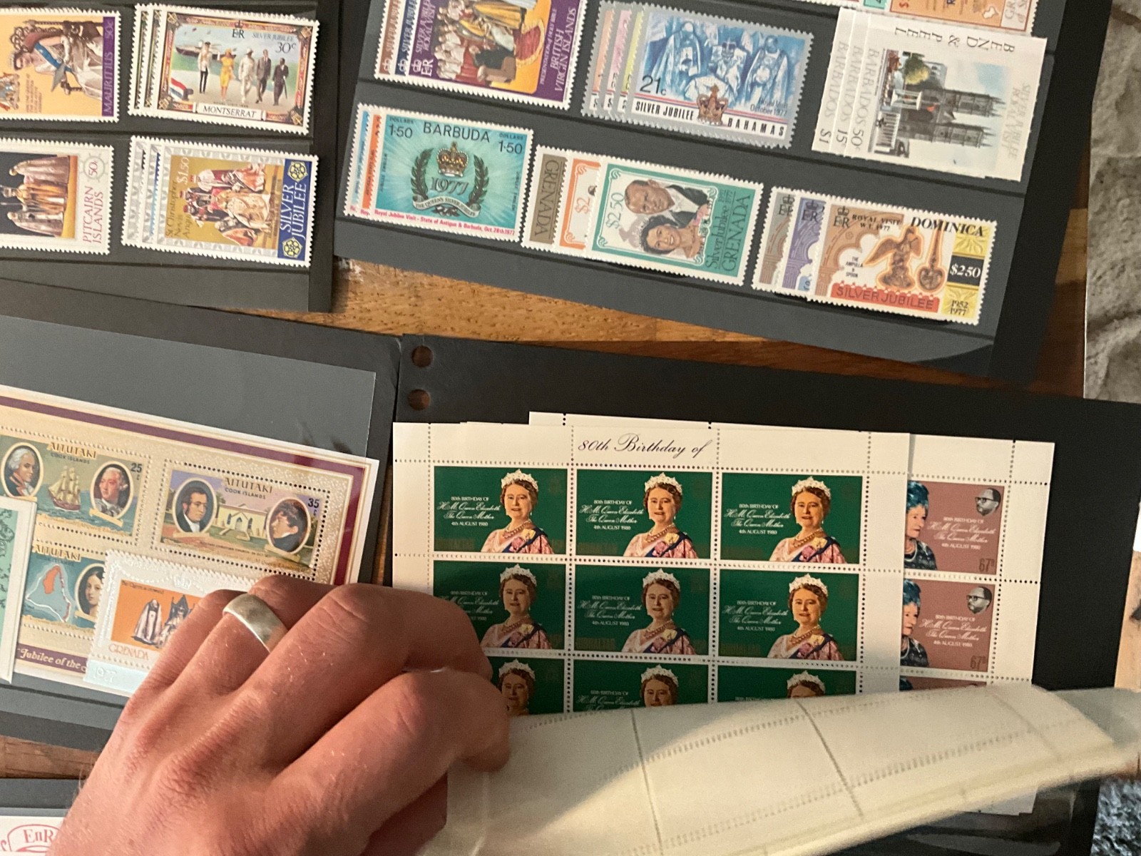 BRITISH COMMONWEALTH royalty huge lot MNH sets and sheets 30cards z